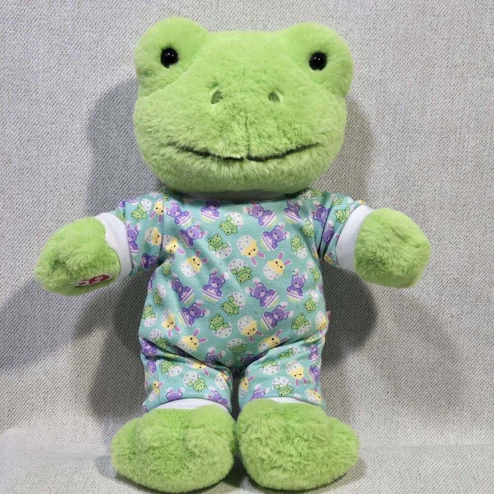 BAB Spring Green Frog Sleeper Pajamas Build A Bear